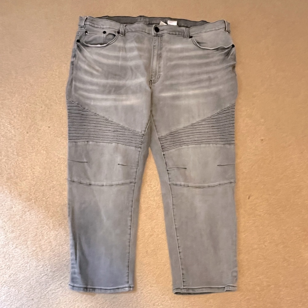 EUC TRUE NATION big mens moto tapered fit denim jeans
